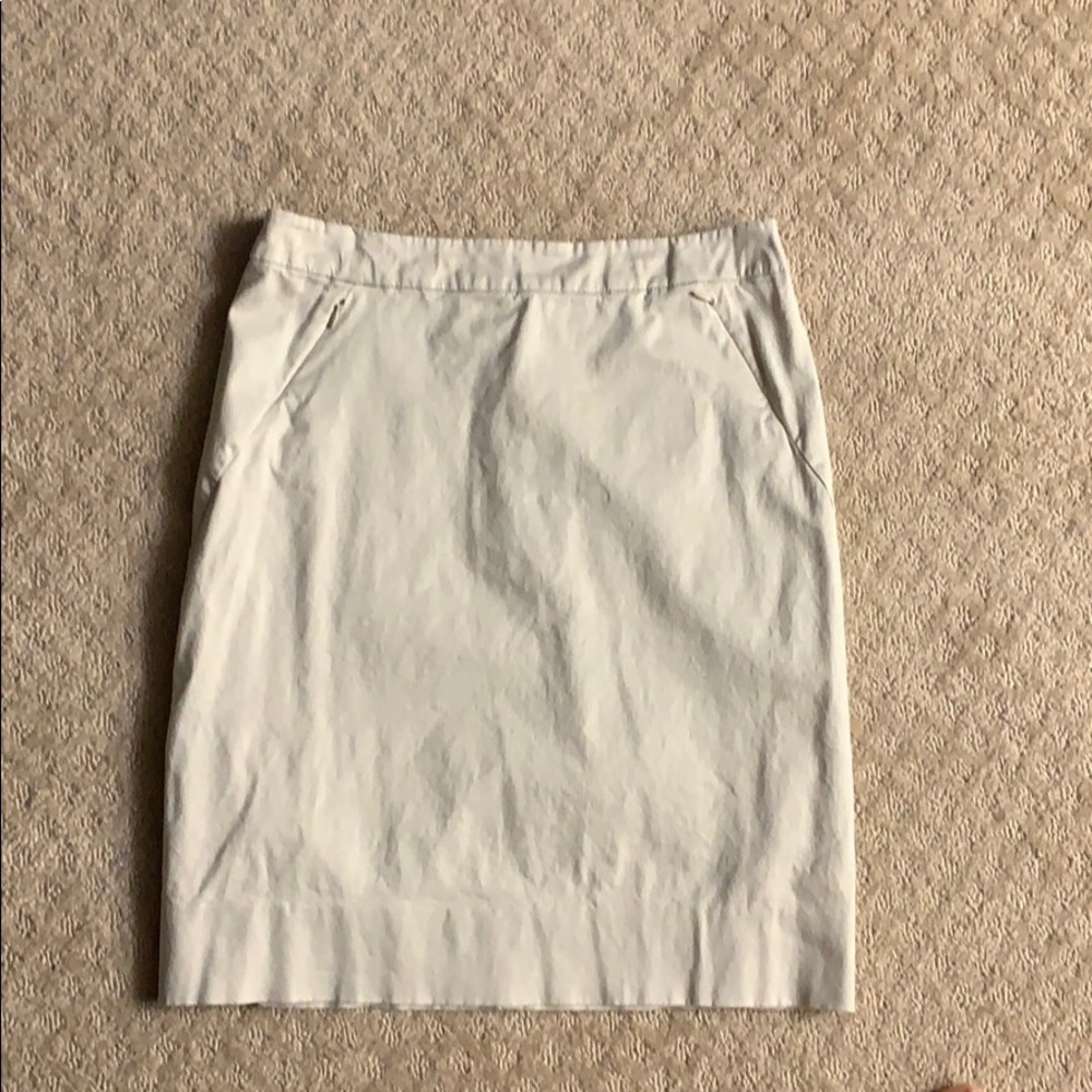 Fitted khaki pencil shirt